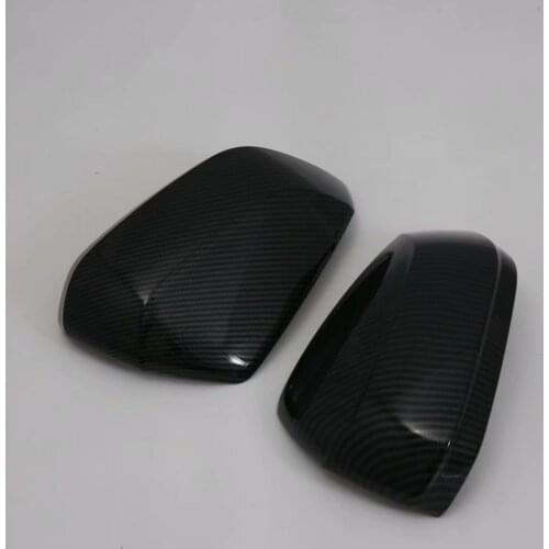 Novel style 2PCS ABS Chrome plated Rearview door mirror cover For Audi Q3 2019 Carbon fiber style
