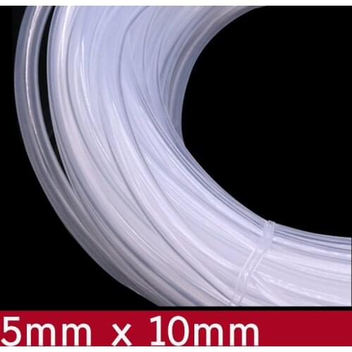 Transparent Flexible Silicone Tube ID 5mm x 10mm OD Food Grade Non-toxic Drink Water Rubber Hose Milk Beer Soft Pipe Connect