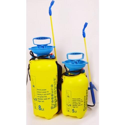 High Quality 5-8L Portable Outdoor Garden Pressure Sprayer Tree Flower Manual Watering Can With Spraying Adjustable Nozzle