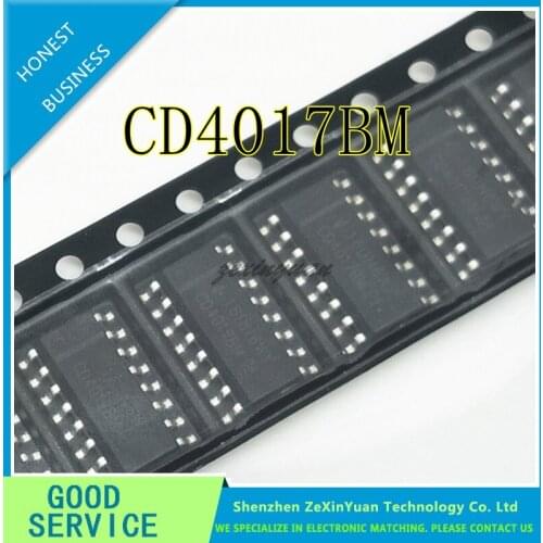 100PCS-500PCS CD4017BM SOP-16 CD4017 HCF4017 CD4017 HEF4017BT CMOS COUNTER/DIVIDERS IC