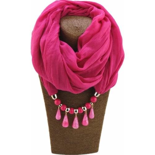 Dripping pendant shawl jewelry muslim hijab ring scarf viscose soft plain scarfs charm beads Jewelry tippet stoles