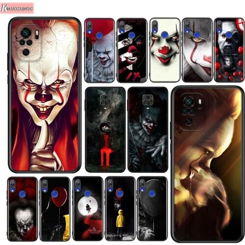Pennywise Clown Silicone Cover For Xiaomi Redmi Note 10 10S 9 9S Pro Max 9T 8T 8 7 6 5 Pro 5A Phone Case