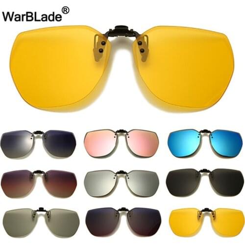 WarBLade Polarized Photochromic Sunglasses Men Clip On Sunglasses Eyewear Accessories Night Vision Anti-Glare Driving Glasses UV