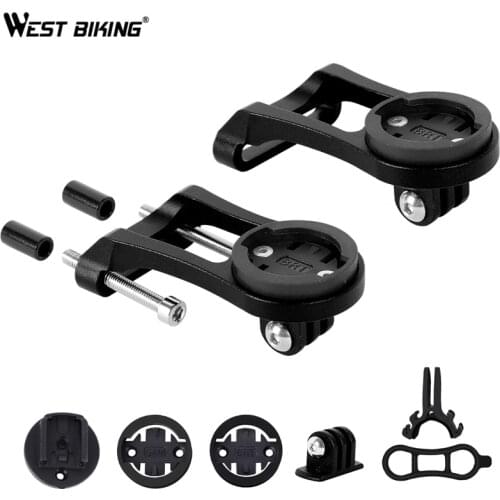 WEST BIKING Bike Computer Mount for Bike GPS Computer Garmin, Bryton, Cateye, IGPSPORT, Headlight, Camera GoPro Stem Extension