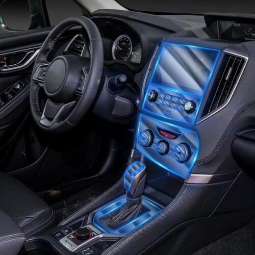 Car TPU Gearshift Handle Screen Guard Navigation LCD Cover Sticker Film For Subaru Forester 2019 2020 Interior Accessories