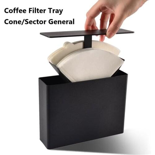 1 Pcs Coffee Filter Paper Box With Lid Dust-proof Storage Filter Paper Box Household Filter Paper Rack V60 Filter Paper Holder