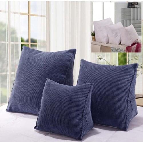 1pcs Bed Wedge Pillow for Sitting Reading with Phone Pocket Adjustable Folding Incline Cushion for Legs and Back Support Pillow