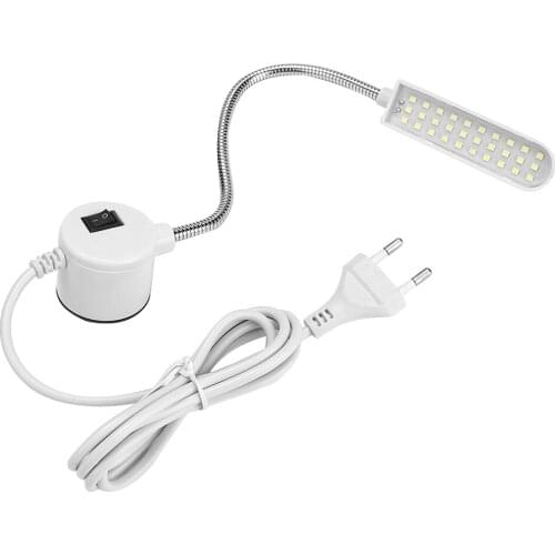 110-265V 30 LED Sewing Machine Light Flexible Magnetic Base Goose Neck Working Lamp
