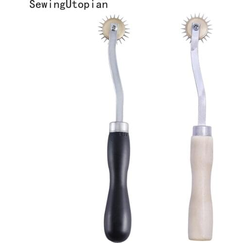 2PCS Professional Stainless Steel Leather Overstitch Wheel Gear Roulette Spacer Sewing Leather Craft Tool Gear 4mm