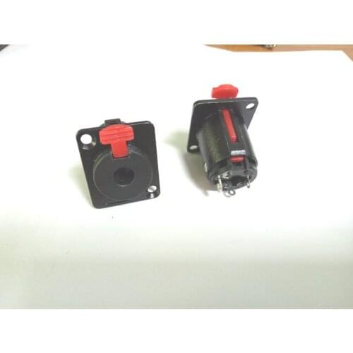 20pcs 1/4" 6.35mm Stereo Female Panel Chassis Base Locked Socket Audio connector New