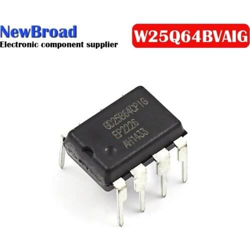 5pcs GD25B64CPIG W25Q64BVAIG DIP8 25Q64BVAIG DIP 25Q64 W25Q64 DIP-8