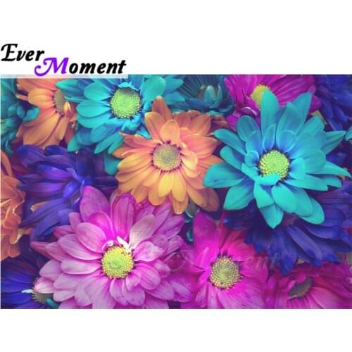 Ever Moment Diamond Painting Flower Full Square Drill Picture Of Rhinestone Handmade Diamond Embroidery Cross Stitch ASF1371