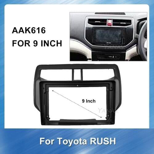 Car Radio fascia frame For-Toyota RUSH 2018 Car Audio GPS Navigation Special Dash Trim Kit Frame Panel ABS plastic Installation