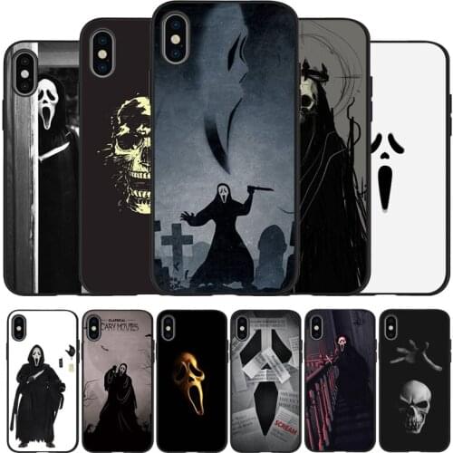 Ghostface Scream black Phone Case For iPhone 11 XR XS Max 7 8 6 6S Plus 5 5S SE 2020 Back Cover For iPhone 11 Pro Shell