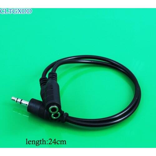 Cltgxdd Jack 1 in 2 Couples Sudio Line Earbud Headset Y Splitter Cable Headphone Earphone Adapter For Tablet for Phone MP3 MP4