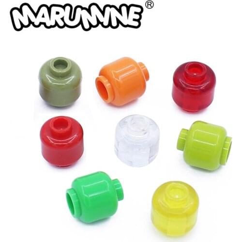 Marumine Head Plain Stud Recessed 3626 30PCS Transparent Base Construction Building Blocks for Light MOC Bricks Accesories Parts