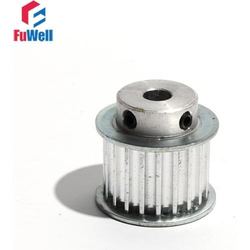 HTD5M 17T Timing Pulley 21mm Belt Width Transmission Pulley 5/6/7/10mm Bore Aluminum Alloy 17Teeth Toothed Belt Pulley