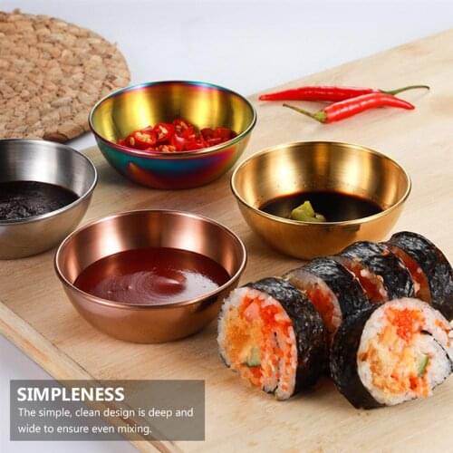 2pcs Kitchen Seasoning Dish Food Sauce Dish Miniature Spice Dish Plate Appetizer Serving Tray Simple Sauce Dishes Accessories