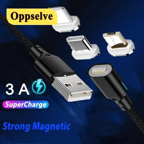 Magnetic Cable Micro USB Type C Fast Charging Adapter USB Charger Mobile Phone Wire Cord For iPhone Samsung Huawei Honor Xiaomi