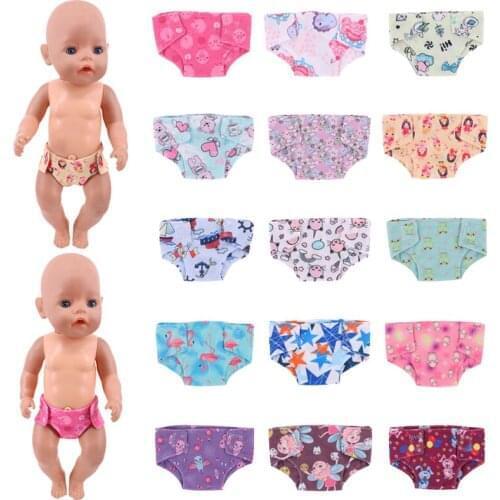 15 Styles Plush Suede Underwear Panties Doll Clothes Fit 18 Inch American&43 CM Born Baby Doll,Girls Toys,Our Generation,Gift