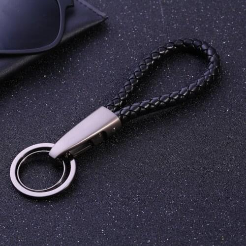 Quality Leather Keychains Wristlet Keyring Mens Keyholder Keyfob Car Key Chains Home Gift Llavero Handmade In China