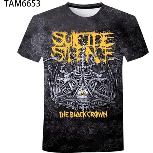 Suicide Silence Summer New Mans Short Sleeve T-Shirt 3D Youth Street Style Fashion Boy/Girl Childrens Hip Hop Cutey Top