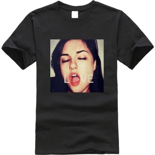 New Sasha Gray Love Black T-Shirt Mens Fashion Casual Tee Shirt Soft Cotton T Shirt Short Sleeves Tops Clothing Unisex Tees