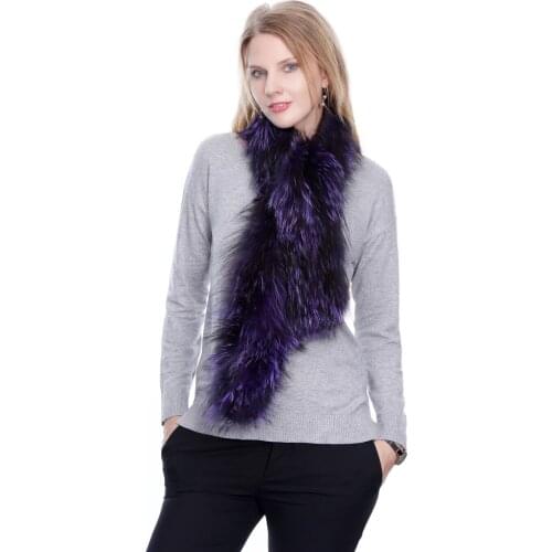 New arrival lady fashion natural fox fur scarf autumn and winter warm fur muffler elegant fox