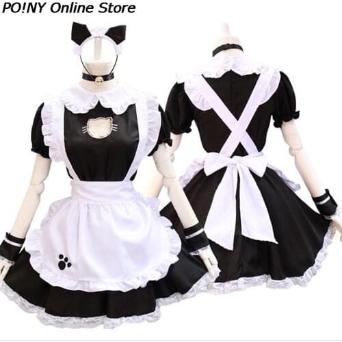 Ram/Rem Cosplay Re:zero Kara Hajimeru Isekai Seikatsu Re Life In A Different World Kawaii Sisters Costume Maid Servant Dress