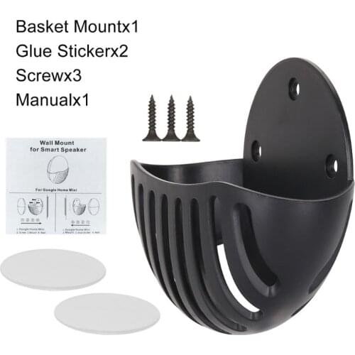 Portable Wall Mount Holder Kitchen Bedroom Hanger Stand Grip Organizer for google Home Mini Speaker Accessories Dropshipping