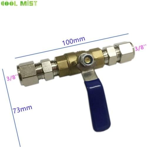 S326 Tubing valve 3/8 OD Tube Valve PE Pipe Fitting Hose Straight Backwash Controlled Ball Valve Water Misting System