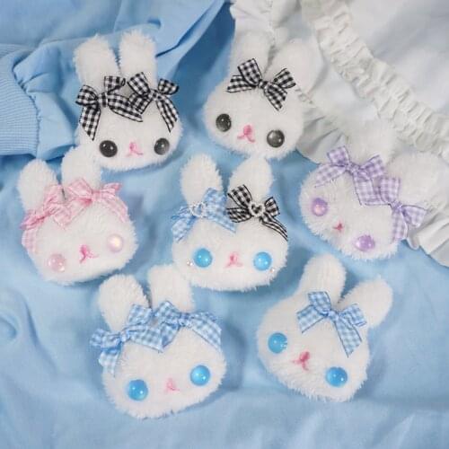 Cute Bow Double Ponytail Bunny Twin Alice Lolita Gadget Brooch Badge