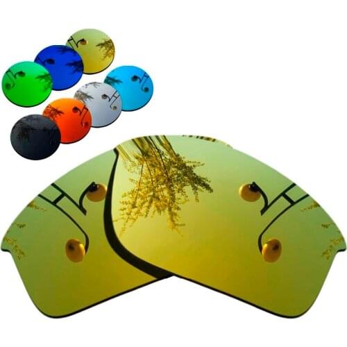 100% Precisely Cut Polarized Replacement Lenses for Bottle Rocket Sunglasses Yellow Mirrored Coating Color- Choices