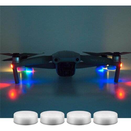 4pcs/set Universal Night Flight Light LED Flashing Light for DJI Mavic Air 2/ Mavic Mini/ Pro /Mavic 2/ Spark Drone Accessories