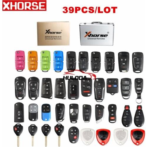 Xhorse Universal Remotes Key Shell English Version Package (39 pcs) for VVDI2 OR VVDI key Tool