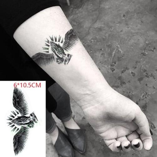 Waterproof Temporary Tattoo Sticker Pray Angel Wings Body Art Flash Tattoo Fake Tattoo for Women Men