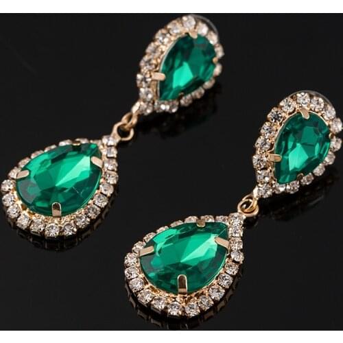 YFJEWE Fashion statement water drop dangle Long Earrings Women ear drops vintage chandelier bohemian earrings E023