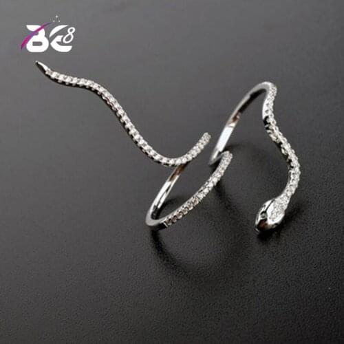 Be 8 Fashion Party Jewelry Rings for Women CZ Snake Dames Ringen Design Bague Femme Party Jewelry Open Rings R116