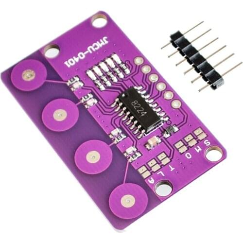 0401 4-bit Button Capacitive Touch Proximity Sensor With Self-locking Function For Arduino Sensor Board