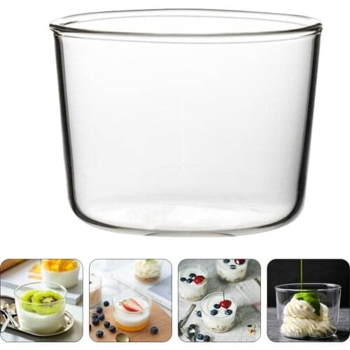 4pcs 200 Glass Rounded Mousse Cups Multipurpose Ice Cream Cups Dessert Cups