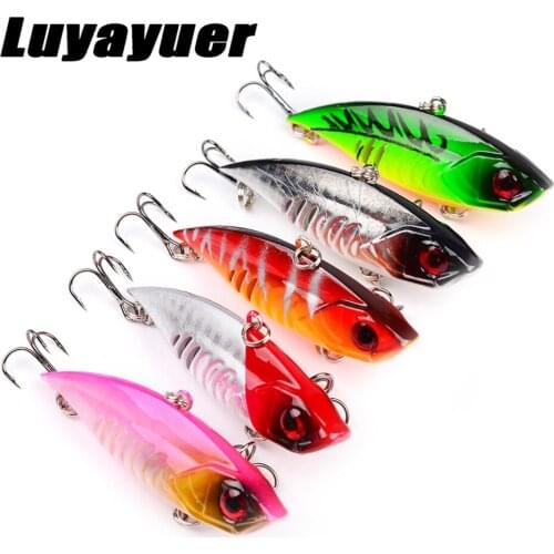 5Pcs set of Fishing Lures 6.5cm/11g Bass Fishing Bait Hard Crank Crankbaits 3D Eyes Treble Hooks Fishing Lure