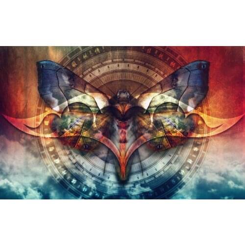 Abstract Butterfly Art Film Print Silk Poster Home Wall Decor 24x36inch