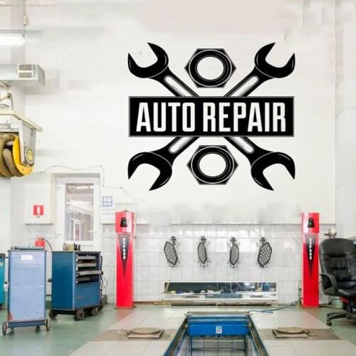 Car Auto Repair Logo Auto Service Vinyl Sticker roll , Tires, Repair,car Studio Shop Window Sticker waterproof CS19