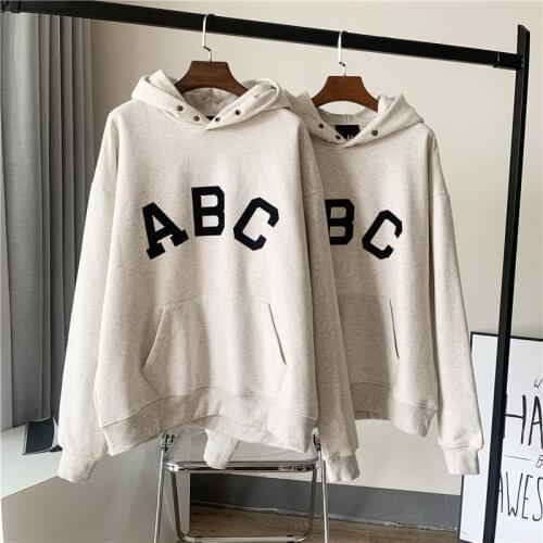 ESSENTIALS Hoodie Sweatshirts Men Women Stone Streetwear Korean Casual Pullover Cotton Velvet Off Tracksuit Sweat Tops White Y2k