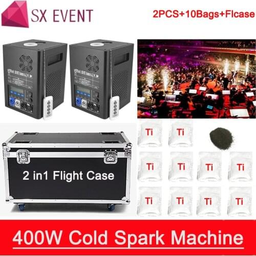 Free shipping 2pcs / lot 400W Remote Control / DMX Control cold sparkle fireworks sparklers machine / wedding indoor celebration