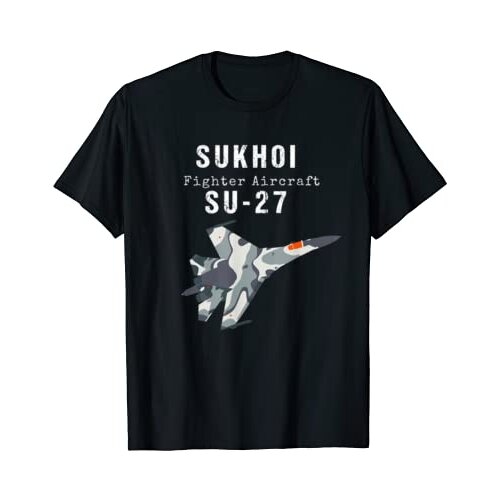 Russian Air Force Sukhoi SU-27 Fighter Aircraft T-Shirt. Summer Cotton Short Sleeve O-Neck Mens T Shirt New S-3XL