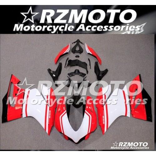 Injection New ABS Whole Fairings Kit Fit for Ducati 959 1299 2015 2016 2017 2018 Panigale 15 16 17 18 Bodywork set Red white