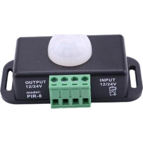 12 V 24 V Infrared Detection PIR Motion Sensor Switch Detector for 5050 3528 LED Strip Profile Ruban Light Tape 6A 12 V 24 Volt