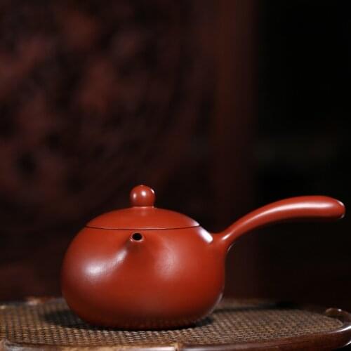 Yixing purple clay pot genuine hand-made raw ore Dahongpao Tangyu Xishi pot Brewing teapot Kungfu Teapot Tea Set Gift