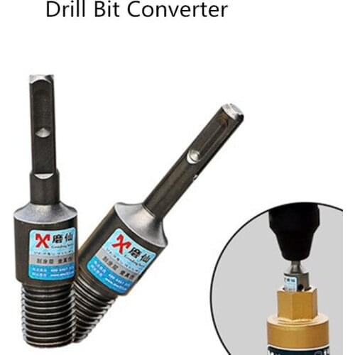 Drill Bit Converter Diamond Dry Water Drill Bit Hammer Pole Round handle Square handle Impact Drill Wall Opening Converter